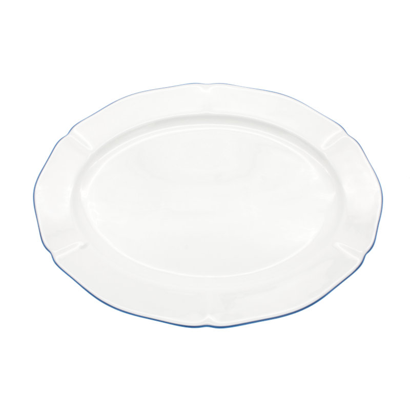 Amelie Bone China Platter, Royal Blue