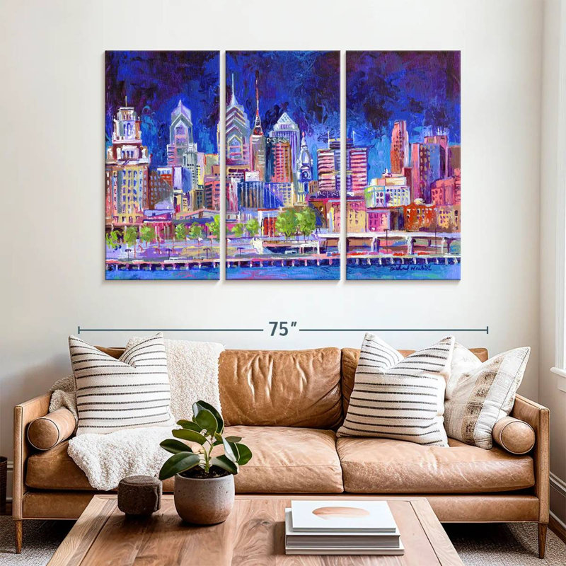 Sebbie Philadelphia, 42" H x 65" W