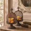 Ensemble de porte-bougie en fer style rustique