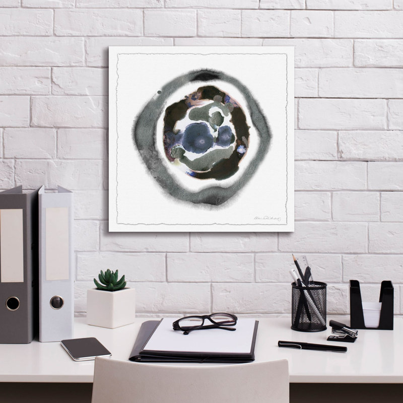  «Météorite 2» par Alicia Ludwig, art mural sur toile, H 18 po x l 18 po x P 0,75 po