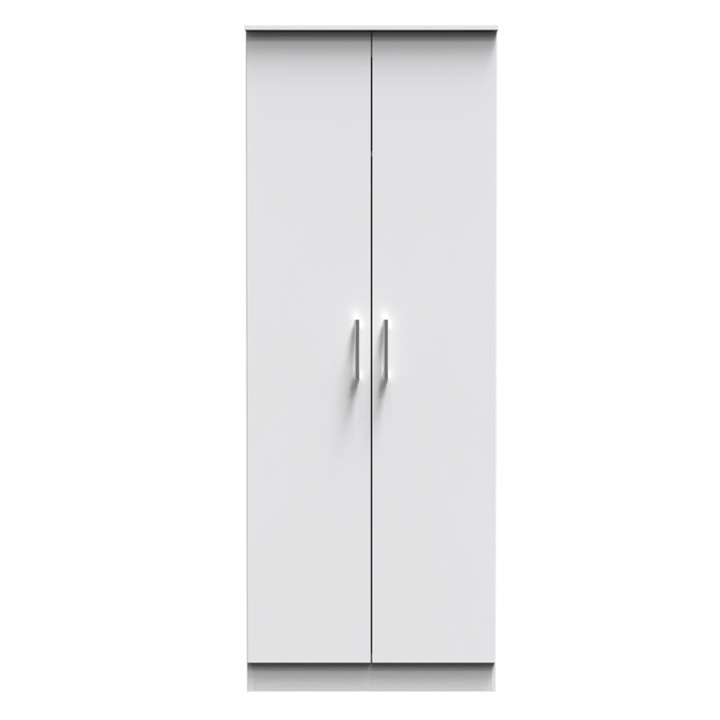 Beraud 2 Door Wardrobe, White Matt