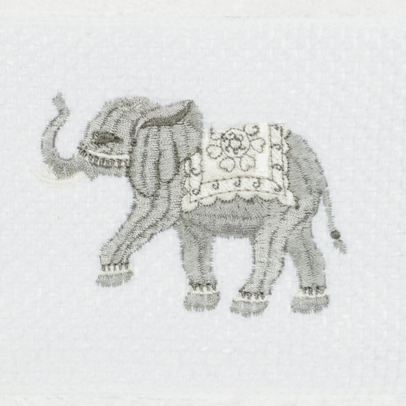 Débarbouillette en coton Quinn, Blanc