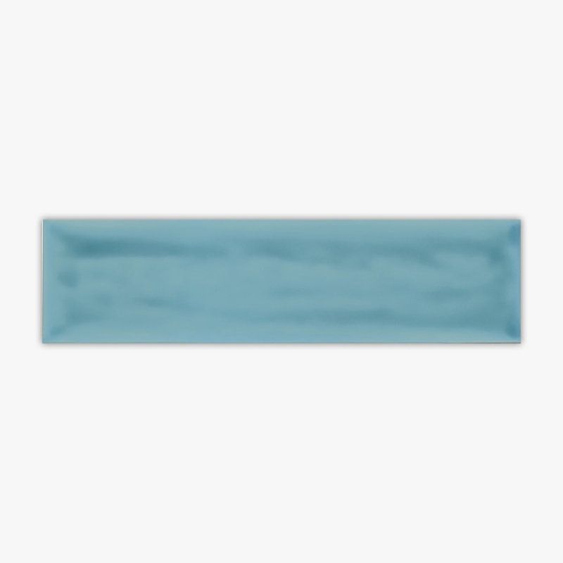 L x l Céramique mosaïque, Flow Atoll bleu brillant