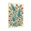 Motif floral de plantes et de fleurs avec des fleurs bleues orange et jaunes-1686976096