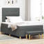Lit sommier avec matelas Vidaxl noir 47,2 po x 74,8 po-1257532941-1257532940