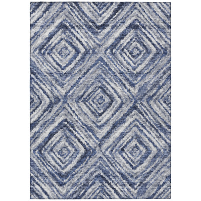 Koeth Geometric Indoor / Outdoor Rug, Rectangle 2'6" x 3'10"