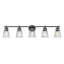 Meuble-lavabo 5 lumières noir mat Andree-128495626-123222924-128495625