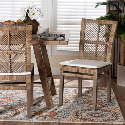 Chaise de salle à manger avec coussin Caysi