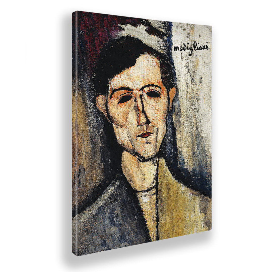 Acrylbild Ein Mann von Amedeo Modigliani