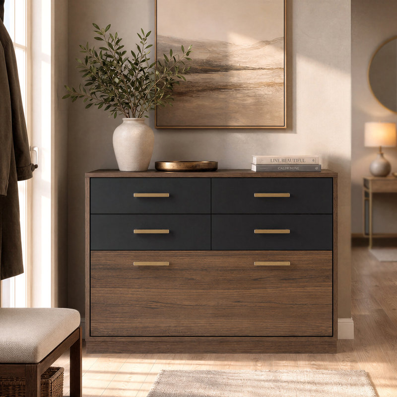 Akron 31.4'' Wide 5 -Drawer File Cabinet