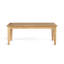 Table basse d'extérieur en bois massif naturel 47 po
