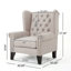 Fauteuil à oreilles capitonné Osvaldo-23819425