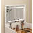 Dressing Table and Stool, 3-in-1 Multifunctional Dressing Table Set, Featuring Three-color Lighting Modes, HD Mirror, Two Sliding Drawers, and a Hidden Storage Stool