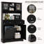 Armoire de cuisine avec tablettes réglables, pour la cuisine et le salon-2048998976