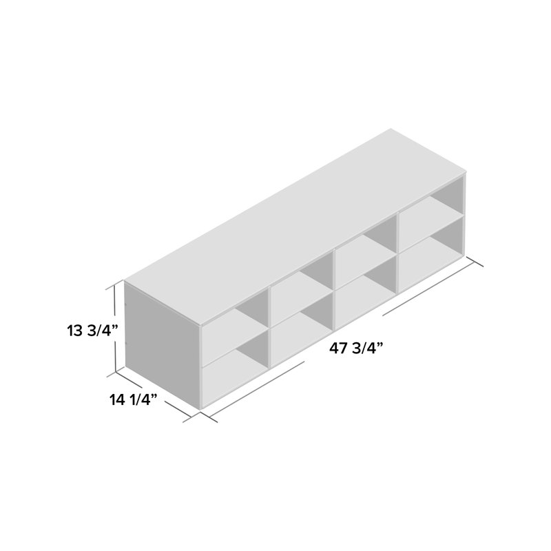 Casier de rangement 8 compartiments empilable