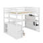 Lit mezzanine double avec bureau et tablettes-634070678-634070679