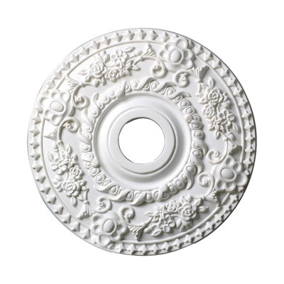 18 in x 1-1/2 in Floral Polyurethane Ceiling Medallion