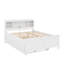 Lit plateforme double avec tête de lit, USB, lit gigogne et 3 tiroirs-1943116368