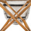 Ensemble de 2 tabourets de bar d'extérieur en bois de teck avec finition en teck gris clair Lymington-391097130