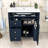 Sriyaan Bathroom Vanity with Ceramic Top, Bathroom Storage Cabinet with 2 Drawers and Tip-out Drawer-411531479-411531474