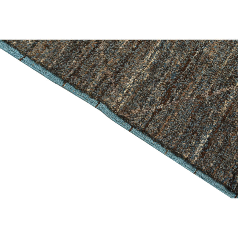 Tapis bleu et brun 6x9 Pinson