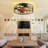 19" Low Profile Flush Mount Ceiling Fan With Light & Remote, Rustic Farmhouse Style, Quiet Reversible Motor For Bedroom & Living Room