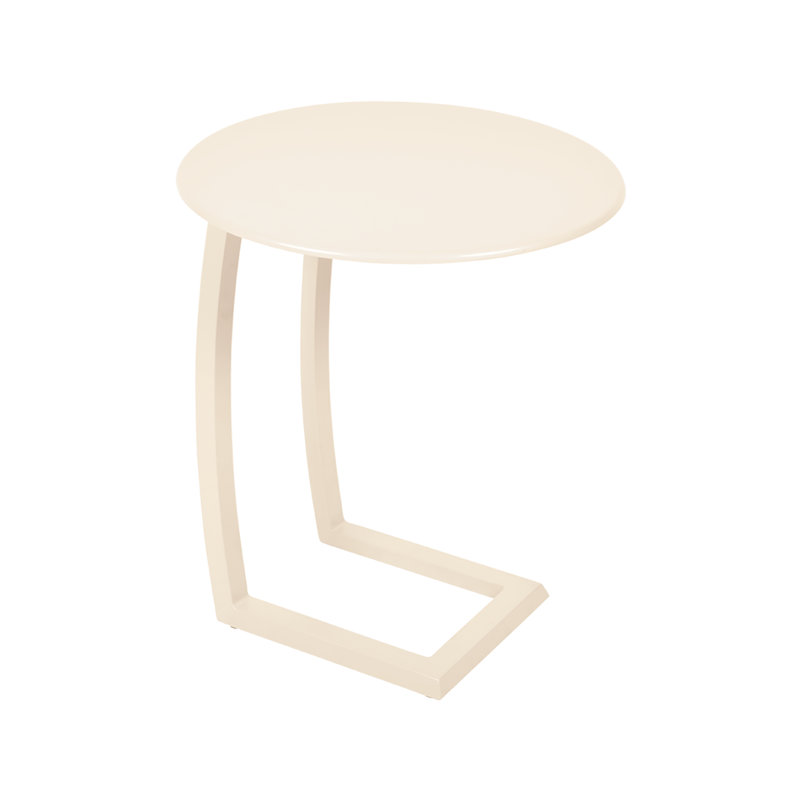 Table d'appoint en aluminium Alize, Latte Beige