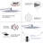 Wall Mounted 12" Rainfall Shower Head with Handheld Shower and Rough-in Valve-88476039