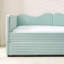 Lit de jour double, lit de jour rembourré en vichy équipé d'un cadre gigogne escamotable et d'une poche de rangement latérale, canapé-lit multifonctionnel en bois massif pour chambre d'enfant et chambre d'amis-958171184-958171189