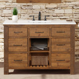 Marlie 48'' Single Bathroom Vanity with Quartz Top