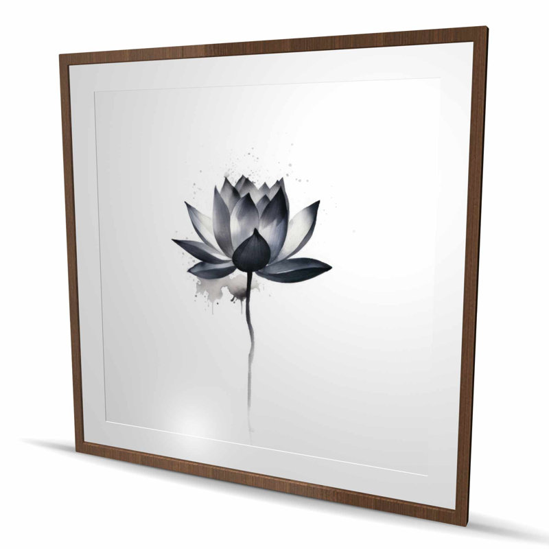 Dripping Flower - reproduction encadrée matte pour la décoration intérieure