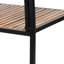 2 chaises. Style industriel moderne avec lattes verticales en bois. Assemblage requis et 2 pièces en métal. Conception. Bois, lattes-71090911