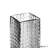 Set Of 10 And 12-Inch Square Frosted Gray Glass Table Vases - A Timeless Centerpiece For Dining Tables, Living Rooms, Bedrooms, Hotel Reception Areas And Conference Rooms, Ideal For Wedding Decor-102452925