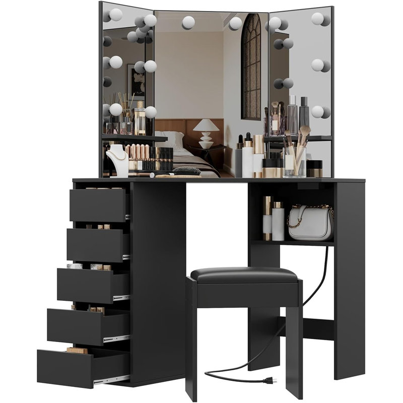 Willodene Vanity, Black