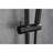 28-Inch Slide Bar Handheld Shower With 59-Inch Hose - Adjustable Height Head Nozzles, Strong Stainless Steel Matte Black Look Robust Finish