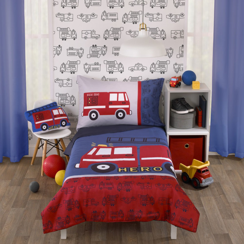 NoJo Carter's Firetruck Novelty Decorative Pillow