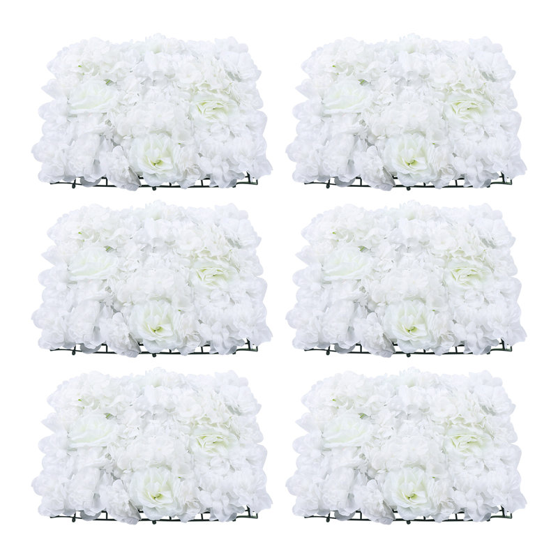 6 panneaux muraux fleurs PCS
