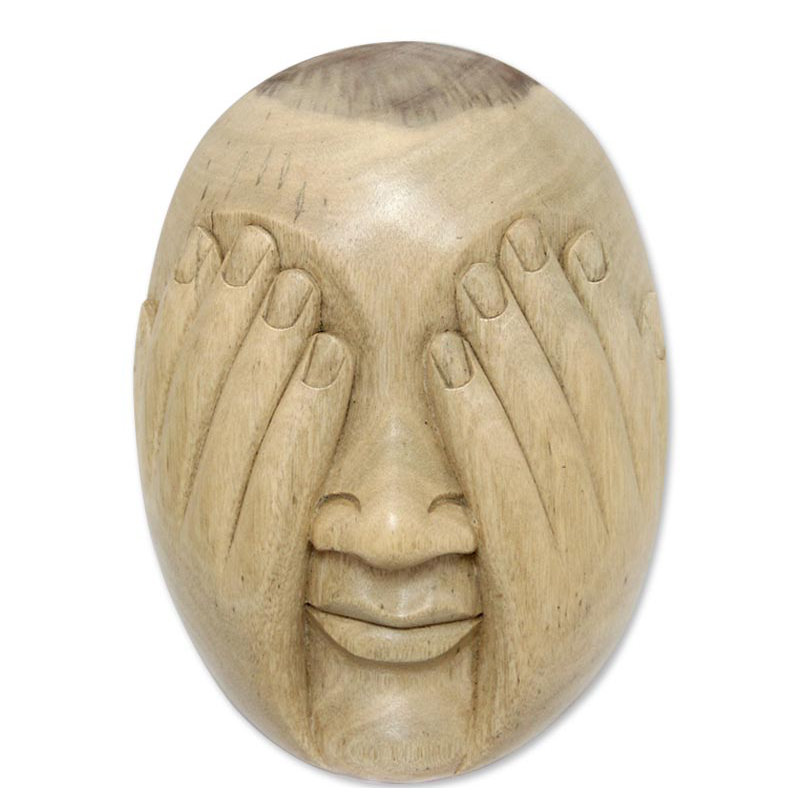Handmade Traditional People Wall Decor on Wood