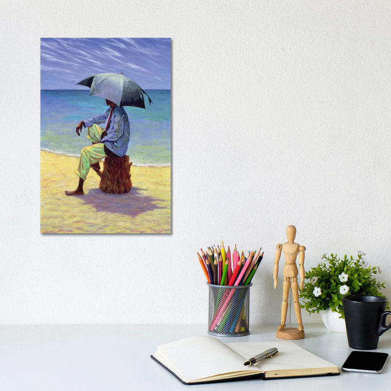 Into The Blue by Tilly Willis - Wrapped Canvas Painting, 20.32 cm H x 30.48 cm W