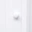 Armoire de salle de bain triangulaire moderne en MDF blanc avec tablette intérieure réglable-15611690