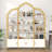 Arched Bookshelves And Bookcases: Triple Wide 5-tier Large Open Bookshelf, Etagere Bookcase With Display Shelf For Home Office-2033098185