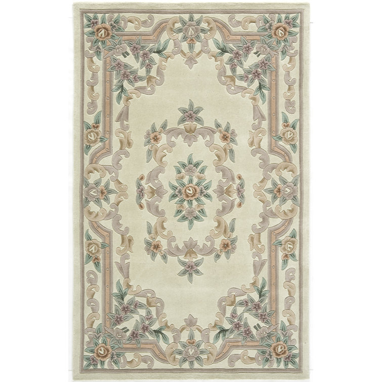 Aubusson Traditional Ivory Area Rug
