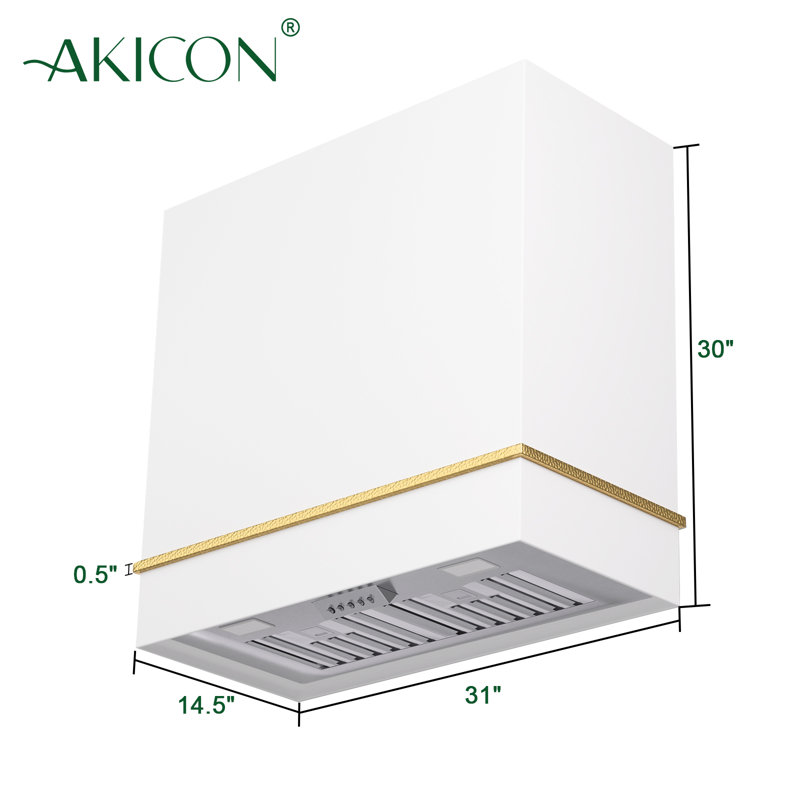 Hotte Akicon 600, Blanc / doré