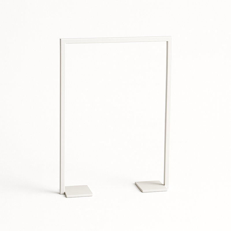 Linea Towel Stand, 27.5" H x 19.75" L x 4" W, Matte White