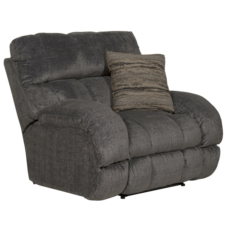 Fauteuil inclinable standard Annaliisa, 100 % polyester gris, Manuel
