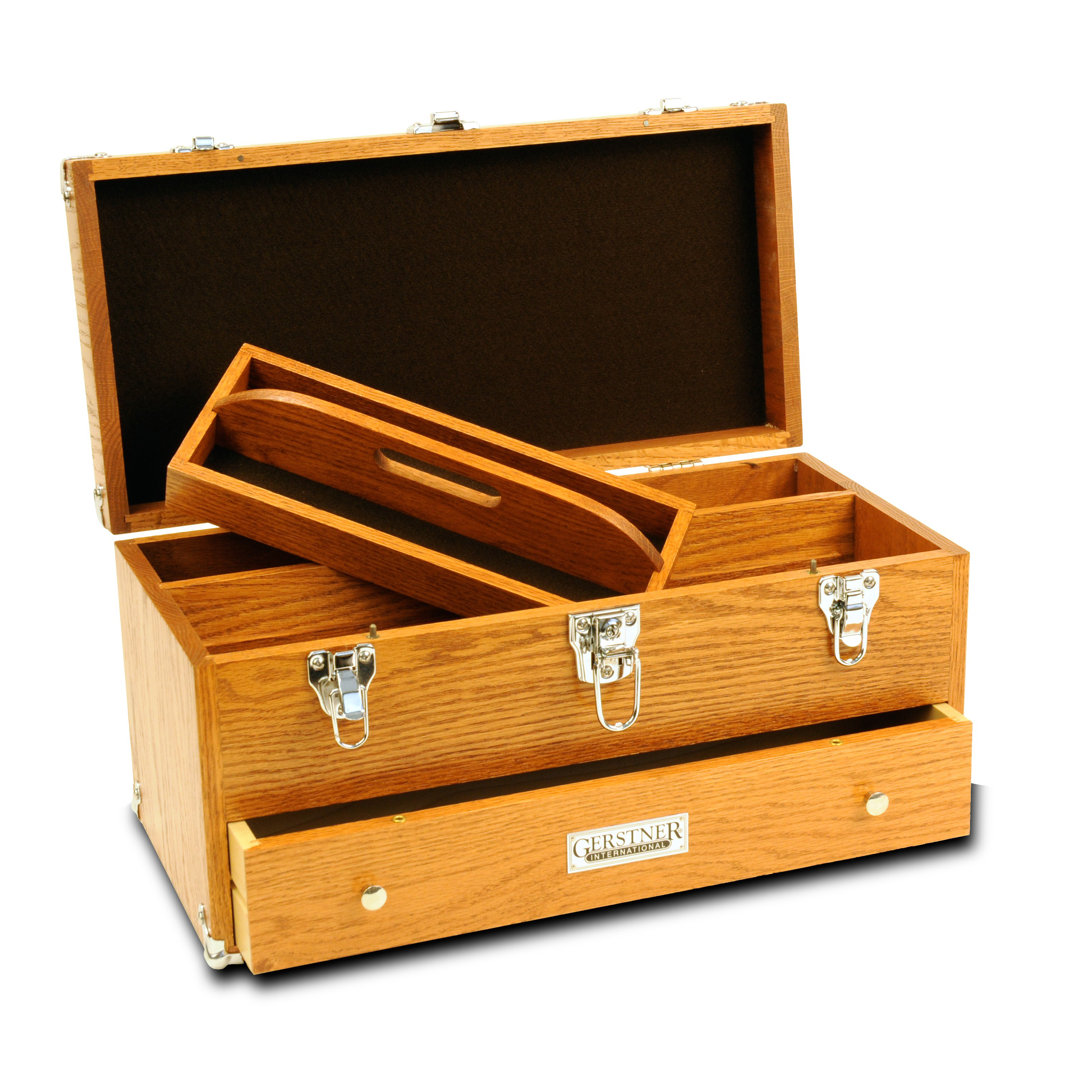 Gerstner International T19 Chest – Wood Tool Chest with Locking Front, Ideal for Projects & Precision Tools Gerstner