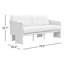 Canapé d'extérieur en tissu crème Alexa Performance Tov Furniture