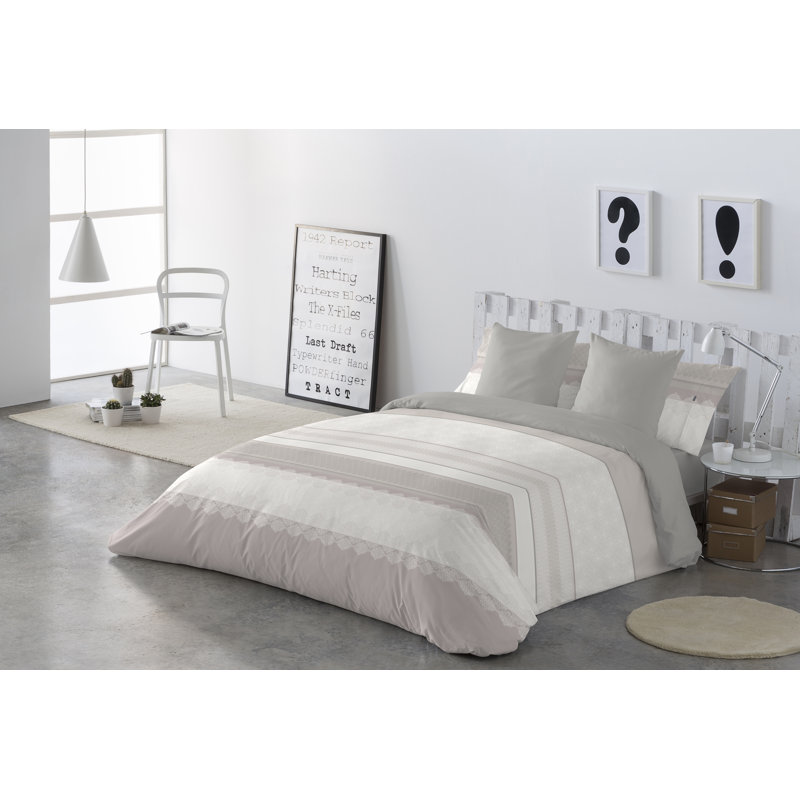 Marble Striped Duvet Cover, Black, King Duvet Cover