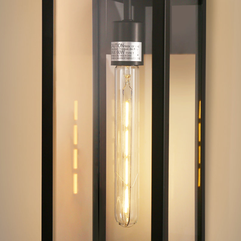 (Ampoules incluses) Appliques murales de lanterne d'extérieur Dusk to Dawn imperméables pour porte de porche