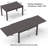 Extendable Rectangular Aluminum Outdoor Folding Dining Table